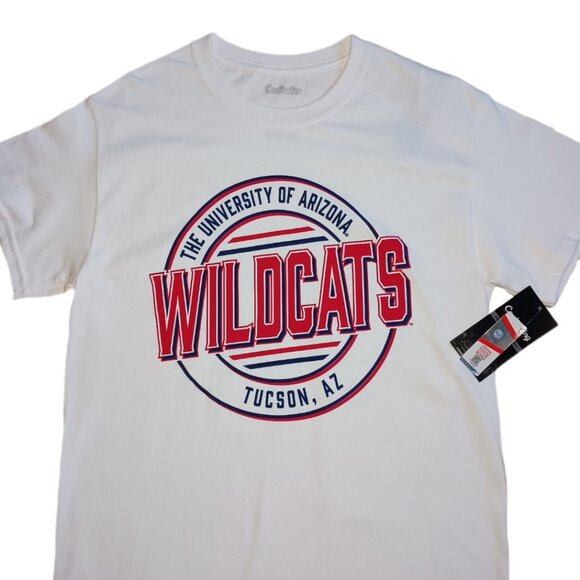 Arizona Wildcats Mens Small T Shirt UA Wildcats White Short Sleeve NCAA Mens S - Picture 1 of 5